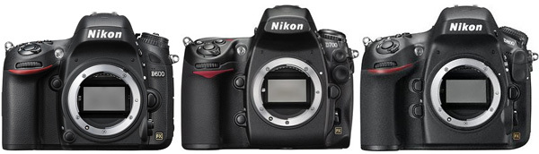 Nikon D600, D700 и D800